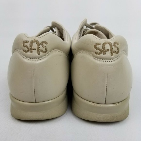 SAS Time Out Mens Walking Shoes Beige Leather 13 M - Picture 7 of 8